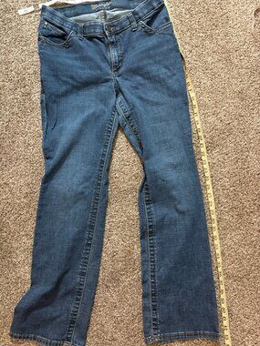 Wrangler Willow Ultimate Riding Jeans Womens 30x31 Blue Bootcut Stretch Denim